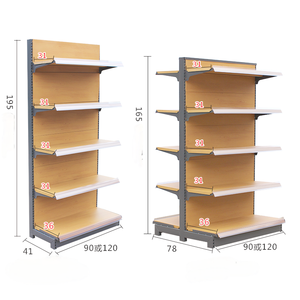 Gu Jiu ชั้นวางของไม้ชั้นวางของในร้านชั้นวางเรือแจวของร้านขายของชำสินค้าหลากหลายร้านค้า - Product Image 6