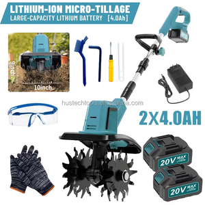 21V Lithium Battery Brushless Motor <b>Micro</b> Tiller High-power Electric Soil Loosening <b>Machine</b> Industrial Grade - Product Image 1