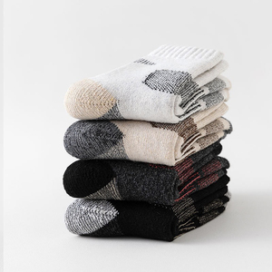 Chaussettes de sport d'hiver unisexes en <span class=keywords><strong>laine</strong></span> mérinos épaisse et chaude pour hommes/femmes, chaussettes de randonnée thermiques mi-mollet pour activités de plein air et affaires - Product Image 5