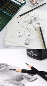 F-aber-<span class=keywords><strong>castell</strong></span> Matte phác thảo Bút chì nghệ thuật Graphite cho Shading phác thảo màu đen chì thiết kế bằng văn bản vẽ Graphite bút chì Nguồn cung cấp - Product Image 5
