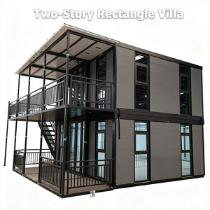 Casa Modular de <span class=keywords><strong>Dos</strong></span> Pisos de Lujo Moderno, Tipo Contenedor, Impermeable, de Instalación Ultra Rápida, Villa Prefabricada con Balcón - Product Image 3