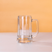 Chope à bière en verre classique Steins personnalisée 12oz/20oz chope à bière en verre transparent avec poignée