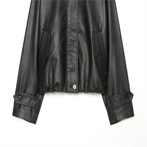 Nouvelle Collection 2026 : Blousons Utilitaires <span class=keywords><strong>en</strong></span> PU <span class=keywords><strong>pour</strong></span> <span class=keywords><strong>Femme</strong></span> – Style <span class=keywords><strong>Aviateur</strong></span>, Col Montant, Boutons, Poches à Rabat, Coupe Ajustée, Manteaux Courts <span class=keywords><strong>en</strong></span> <span class=keywords><strong>Cuir</strong></span> <span class=keywords><strong>pour</strong></span> Automne-Hiver - Product Image 6