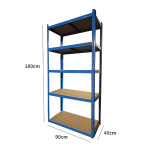 Adjustable Galvanized Steel Shelving Five Tier Storage Rack Garage Standing Type <b>Metal</b> <b>Shelf</b> <b>Unit</b> - Product Image 3