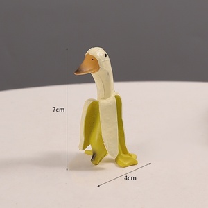 Vendita calda graziosi eccentrici ornamenti creativi di anatra Banana Design moderno in resina arredi per la <span class=keywords><strong>casa</strong></span> per decorazioni Desktop regali di compleanno - Product Image 6