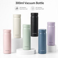 300ml 맞춤형 로고 미니 진공 단열 보온병 316 스테인리스 스틸 라이너 누수 방지 휴대용 플라스크 판촉용 선물