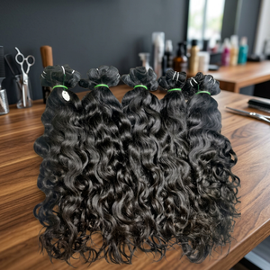 Extensiones de Cabello Humano Virgen Indio Rizado 100% de un Solo Donante, Venta al por Mayor, Tejido de Cabello con Doble Trama - Product Image 3
