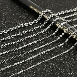 Anno Jewelry Stainless Steel Round Wire <b>Cross</b> <b>Chain</b> Small O-<b>Chain</b> Sweater Clavicle <b>Chain</b> Unisex Fashion Accessory - Product Image 5