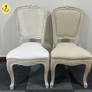 Dossier en rotin Résine grain de bois <span class=keywords><strong>Royal</strong></span> Louis Chaise Hôtel Banquet Chaise d'événement avec coussin de siège - Product Image 5