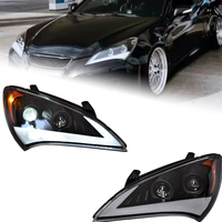 Feux avant de style automobile pour Hyundai Genesis Coupé 2009-2012, phares Angel Eye LED DRL, signalisation HID, accessoires automobiles