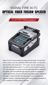 AI-7C Fiber Splicing Machine 6 Motors 8 Seconds Welding FTTH Optical Fiber Welding Machine Fiber Splicer - Product Image 3