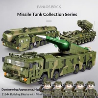Askeri Füze Koleksiyoncuları Serisi ABS Taşıma Modeli 1:32 Yapı Taşı Araba Erkek Çocuklar İçin DIY Montaj Oyuncağı