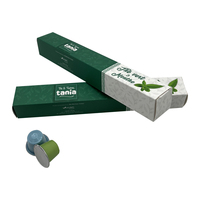 Boîtes à capsules de café expresso personnalisées avec logo, design professionnel, bon prix, emballage en carton avec pelliculage mat