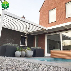 <span class=keywords><strong>Pergola</strong></span> moderne en aluminium imperméable pour extérieur, avec <span class=keywords><strong>toit</strong></span> motorisé et lames orientables, télécommandée - Product Image 5