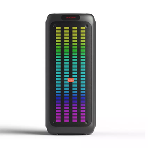 ลำโพงคู่8นิ้วแบบลากกล่องใส่ฟันสีฟ้า1000 KTV คาราโอเกะพร้อม dicho ไฟ LED ลำโพงปาร์ตี้ดีไซน์ใหม่ - Product Image 1