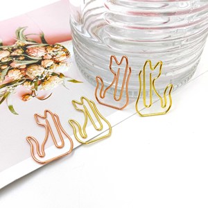 Tuyệt vời dễ thương mèo Shape giấy động vật thiết kế kim loại giấy Clip Bulldog <span class=keywords><strong>Clips</strong></span> - Product Image 6
