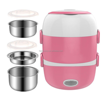 Boîte à repas Portable avec chauffage électrique, ml, boîtier chauffant pour les aliments, Mini Pot de ragoût, cuiseur à riz