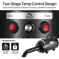 Smart Touch 4 Buse Accessoire Écran Réglable Chaleur Pet Toilettage Chien et Chat Séchage Puissant Sèche-Cheveux Accessoire
