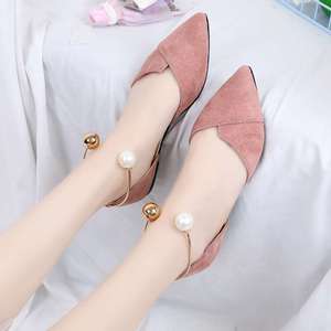 Sandales plates d'été pour femmes à bout pointu, à enfiler, ajourées, avec bouton unique et bride réglable en EVA - Product Image 2