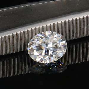 XINGYUE - Moissanita Ovalada Blanca al por Mayor, Corte Ovalado, 1ct VVS 5X7mm, Gema Sintética para Joyería con Cambio de Color, Certificada por Terceros - Product Image 2