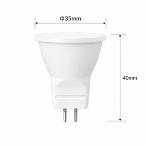 หลอดไฟสปอตไลท์ LED MR11 3W AC DC12V SMD 2835 LED 2700K-6500K พลาสติกอะลูมิเนียมขนาดเล็ก MR11 หลอดไฟ LED - Product Image 6