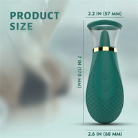 Henghao Handlicher USB-Aufladbarer Wasserdichter Vibrator für Frauen mit Zungen-Design zur Brustwarzen- und Klitoris-Stimulation G-Punkt 9