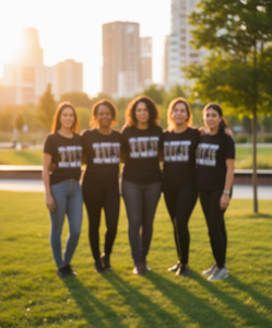 T-Shirt da Donna con Icone Femministe, Vestibilità Regolare, 100% Cotone, Stampa Girocollo, Casual, Per Tutte le Stagioni, Manica Corta, Tessuto Jersey - Product Image 2