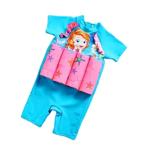 बच्चे बच्चों प्रवर्तन सूट फ्लोट एक टुकड़ा लघु आस्तीन Swimwear के लड़कियों के लिए उछाल Swimwear के