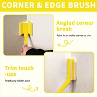 360 °   Kit de peinture avec pinceau rotatif, tampon de peinture de 5 pouces, outil de peinture pour les bords, ensemble de peinture pour la décoration de la maison et le bricolage