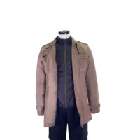 Vente en gros Veste parka à col montant pour homme avec capuche Manteau chaud d'hiver Vêtements masculins personnalisés Motif de lettres
