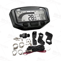 MrGauge MotoQueen 752-119 Baru 12V Bahan ABS Universal LCD Speedometer Odometer untuk Sepeda Motor Sepeda UTV ATV Kapal Pesiar
