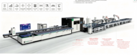 Ligne de production personnalisée intelligente MLX 550 pour l'assemblage de portes et fenêtres en aluminium, découpe, perçage, fraisage de profilés en aluminium