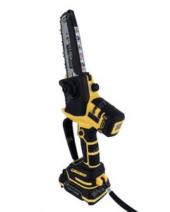 <b>Mini</b> <b>Chainsaw</b> 6 Inch with Two Battery and One Charger Power <b>Chainsaw</b> with Security Lock Cordless <b>Chainsaw</b> - Product Image 1