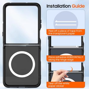 Custodia Magnetica Antiurto a Flip per Motorola Razr 70 60 Pro 50 Ultra, Cover Protettiva Anti-Caduta - Product Image 4