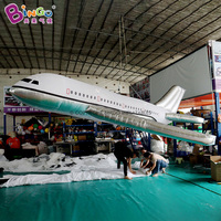 Avion gonflable géant à l'hélium, modèle d'avion publicitaire gonflable pour l'extérieur