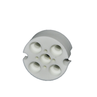 Perles d'isolation électrique en céramique, hématite, fil nu, 6 pièces