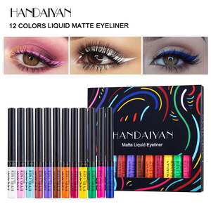 Handaiyan – Lot de 12 Eyeliners Liquides Véganes <span class=keywords><strong>Orange</strong></span> et Noir, Couleurs Vives, Longue Tenue, Séchage Rapide, Fini Mat - Product Image 2