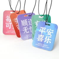 Profumatore per Auto di Design Premium con Citazioni Positive Stampate su Carta Colorata per Decorazione Interna Auto e Promozione Aziendale