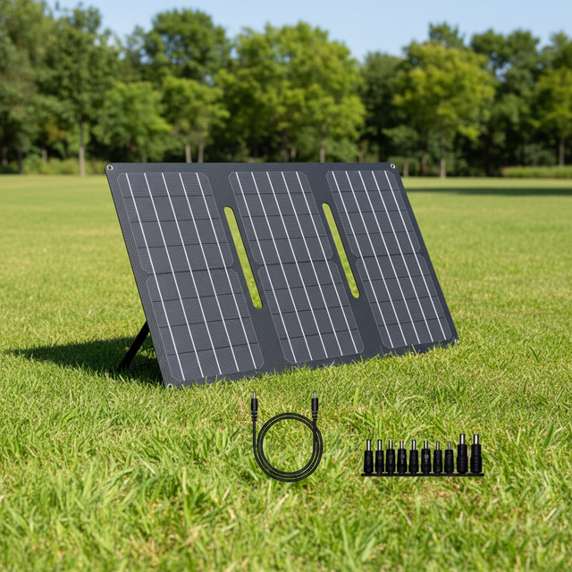 Foldable Solar Panel Waterproof 30W USB-A USB-C DC Output  Portable Outdoor Power Solar Charger for Mobile Phone Power Bank