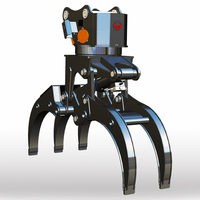 Garra Hidráulica para Troncos con Motor Cicloidal y Interruptor de Límite de Sujeción para Excavadoras de 5 a 7 Toneladas, para Carga de Madera