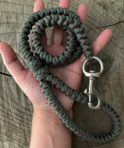Correa y <span class=keywords><strong>Collar</strong></span> para Perro de Macramé Hecho a Mano con Cuerda de Escalada de Nailon Trenzada, Tejido Reflectante de Paracord - Product Image 4
