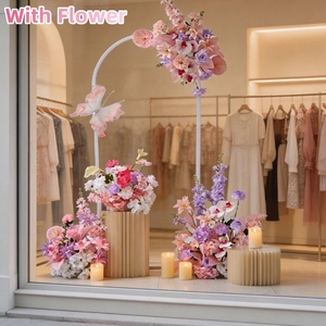 Arreglos Florales Artificiales de Flores Rosadas de Imitación al por Mayor para Escaparates, Decoración de Escenas Fotográficas y Accesorios de Paisajismo - Product Image 3