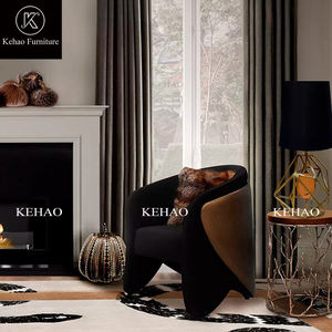 Silla nórdica de madera para sala de estar, sofá de un solo asiento de lujo, sillas de salón decorativas, sillón Perezoso - Product Image 1