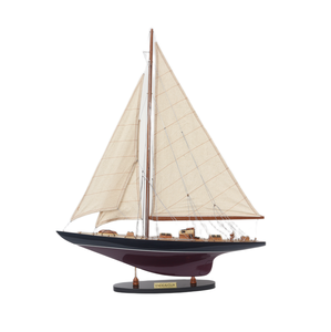 โมเดลเรือยอชท์ Endeavour J-Class ทำมือระดับพรีเมียมจาก GIA NHIEN  งานไม้ทาสี  จำลองเรือแข่งประวัติศาสตร์  ของตกแต่งบ้านและสำนักงานสไตล์ทะเล - Product Image 1
