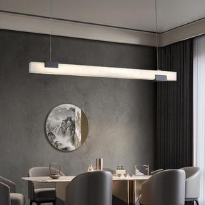 Nhà Máy Bán Hàng Trực Tiếp Tối Giản Ánh Sáng Sang Trọng Đá Cẩm Thạch Đèn Chùm Mới Trung Quốc Phong Cách Từ Duy Nhất Phòng Nghiên Cứu Đầy Đủ Dài Mặt Dây Chuyền Đèn - Product Image 4