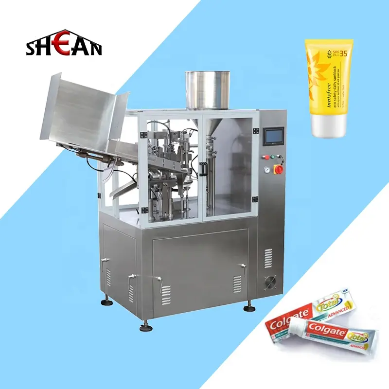 Fully Automatic filling sealing machine for Plastic Toothpaste Tube Soft Cosmetic Cream Paste Tube Filling Sealing Machine