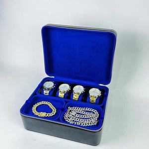 Customize Pu <strong>Leather</strong> Jewellery <strong>Travel</strong> Storage <strong>Jewelry</strong> Box Organizer Watch <strong>case</strong> with Handle - Product Image 5