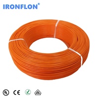 Fil électrique toronné en cuivre plaqué argent Fil blanc électronique automobile isolé en PTFE Fil de voiture UL1180 18AWG