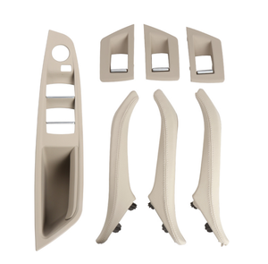 Tirador de Panel de reposabrazos de puerta Interior LHD de 7 Uds. con cubierta exterior de cuero para BMW 5 Series F10 F11 F18 520 523 525 528 530 <span class=keywords><strong>535</strong></span> - Product Image 1