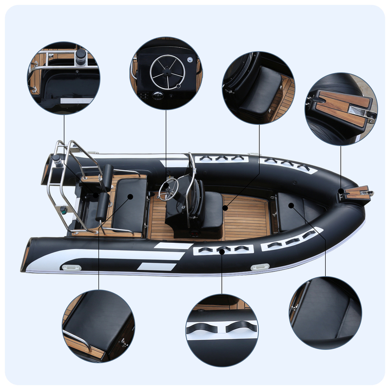 Boat Canoe Rigid Inflatable Hypalon Rib
